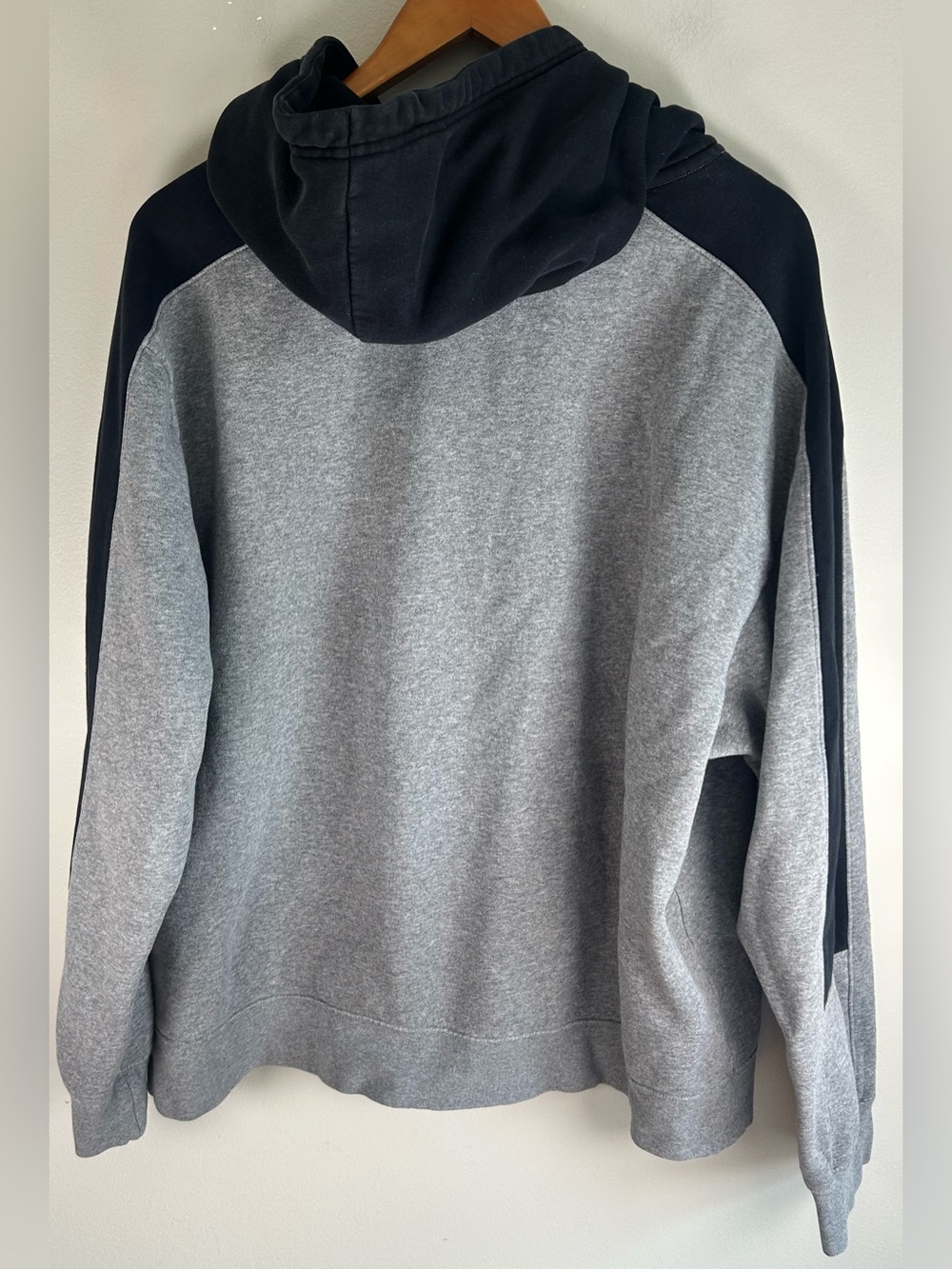 Nike Air Jordan Jumpman Men's Hoodie Sweater XL Gray & Black Drawstring Vintage - Picture 6 of 10